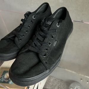 Black on black Vans Skateboarding Sneaker